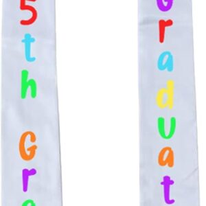 5TH Grade Graduation Stole Class of 2024, 5TH Grade Graduation Sash for 5th Grade Graduation Party Decorations 2024 JD-5TH-X Boy Girl Kids Fifth Grade Graduation Decorations Supplies