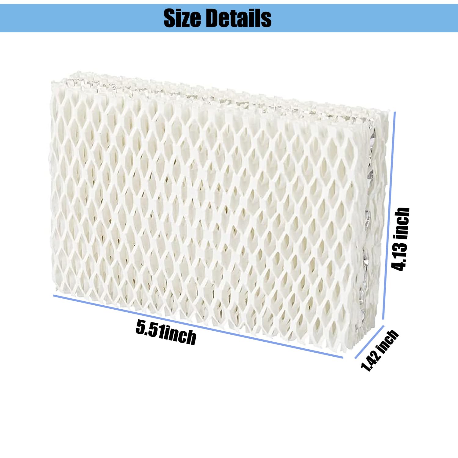 Strivy 4 Pack WF813 Humidifier Filter Replacement for Equate EQWF813,Relion WF813 RCM-832 RCM-832N,ProCare RWF813 PCWF813 PCCM832N AC813 PCCM-840,Equate EQ-2119-UL Cool Mist Humidifiers Wick Filters