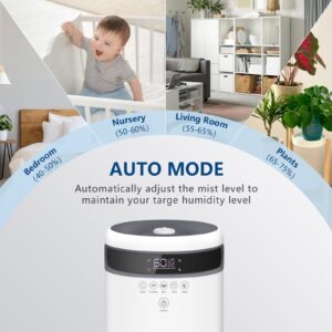 Humidifiers 4.5Gal/17L Humidifier Large Room Top Fill Large Humidifiers for Home 2000 sq ft with Remote Control Large Room Humidifier Quite Whole House Humidifier for Bedroom Tower Humidifier Plant