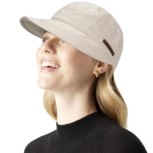 women-cotton-sun-hat floppy-visor girls-beach-hat uv-protection non-shape-brim baseball-caps outdoor drawstring small/medium