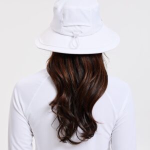 Solbari Wide Brim Swim Sun Hat UPF50+ White