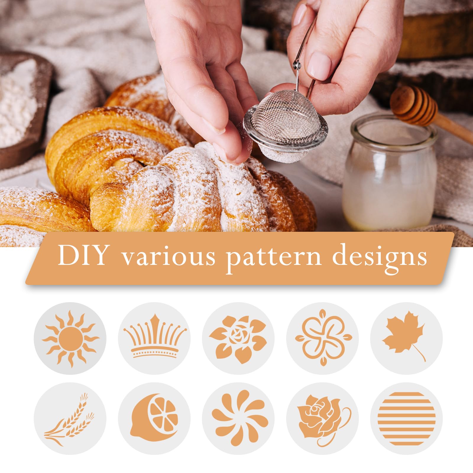 Watcor Sourdough Bread Baking Supplies Set,10 Inch Oval & 9 Inch Round Banneton Bread Proofing Baskets with Linen Liner, Silicone Bread Sling, Danish Dough Whisk, Dough Scraper Kit, Silicone Brush