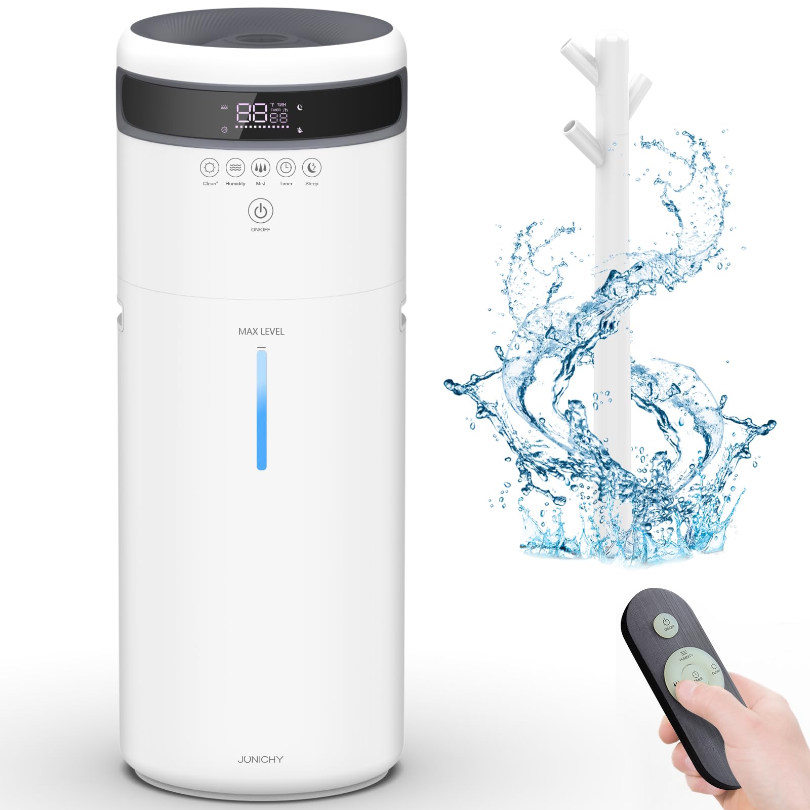 Humidifiers 4.5Gal/17L Humidifier Large Room Top Fill Large Humidifiers for Home 2000 sq ft with Remote Control Large Room Humidifier Quite Whole House Humidifier for Bedroom Tower Humidifier Plant