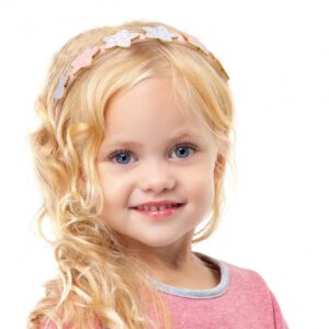 Chanaco Girls Sparkly Cute Soft Glitter Bow Heart Non-Slip Headbands Set - 6 Pcs for Toddlers and Kids Ages 4-12