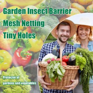 Garden Netting 10x33FT 2 Pack Ultra Fine Mesh, Insect Barrier Bird Netting for Garden Protection, Insect Bug Netting Garden Net for Protecting Plants Vegetables Flowers Fruits