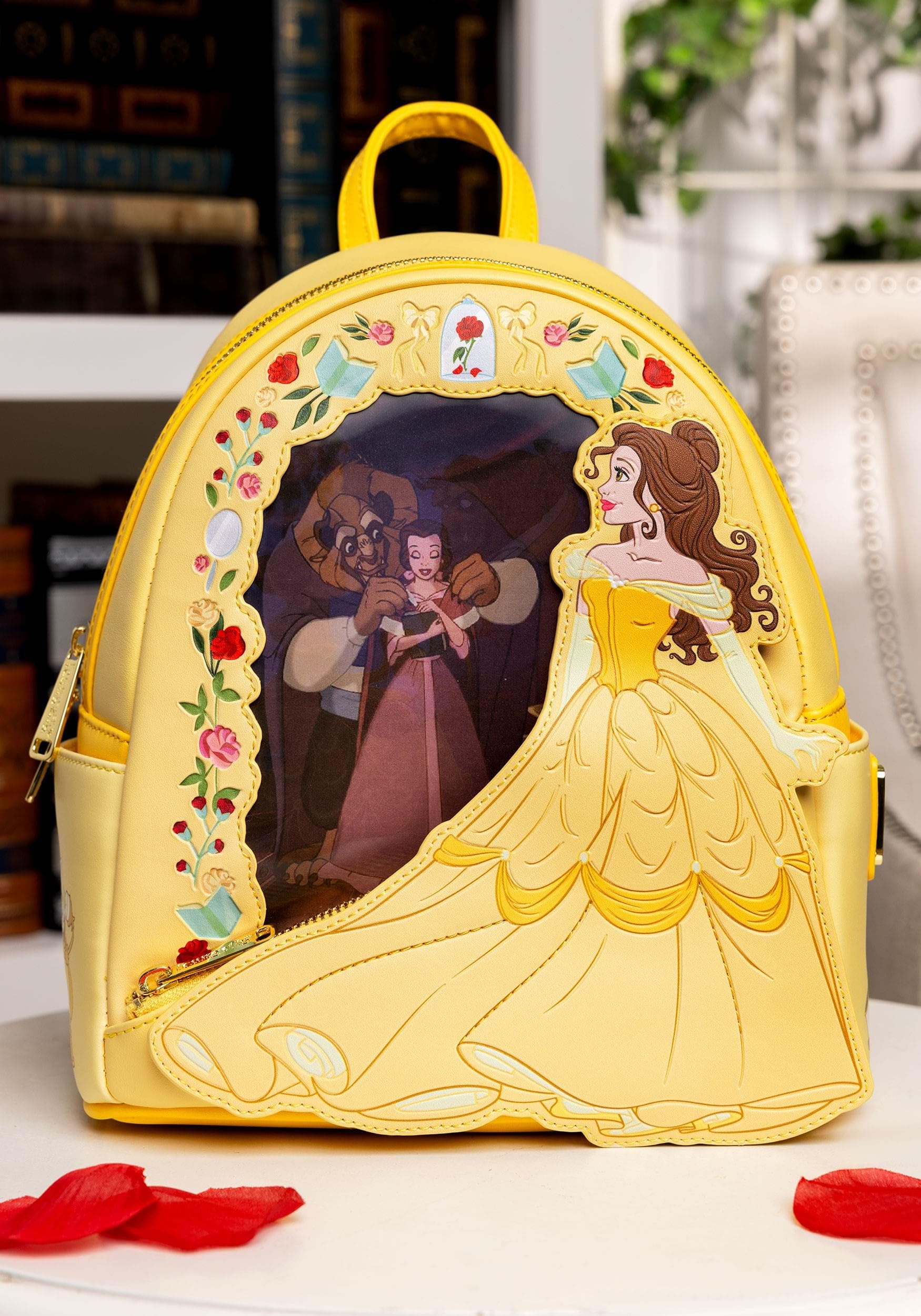 Loungefly Disney Beauty and the Beast Belle Lenticular Mini Backpack | Disney Backpacks Standard