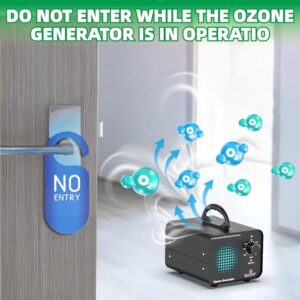 Ozone Generator 12,000mg/h & Ozone Machine Odor Removal - O3 Deodorizer, High Capacity Commercial Ozone Machine, Home Ozone Generator for Car, Rooms, Smoke and Pets - Qucship