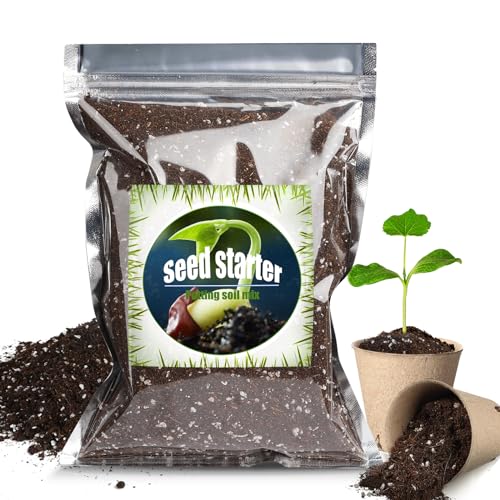 Doter Organic Seed Starter Premium Potting Soil Mix 1qt, All Natural Seed Starter Mix for Fast Germination and Vigorous Seedlings with Strong Root Systems