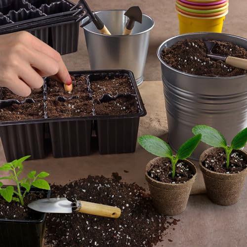 Doter Organic Seed Starter Premium Potting Soil Mix 1qt, All Natural Seed Starter Mix for Fast Germination and Vigorous Seedlings with Strong Root Systems