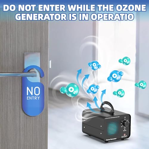 Ozone Generator 12,000mg/h - High Capacity Ozone Machine Odor Removal, Commercial Ozone Machine & Home Ozone Generator for Car, Rooms, Smoke and Pets - Qucship