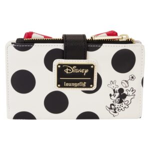 Loungefly Minnie Rocks the Dots Classic Flap Wallet | Minnie Mouse Wallets Standard