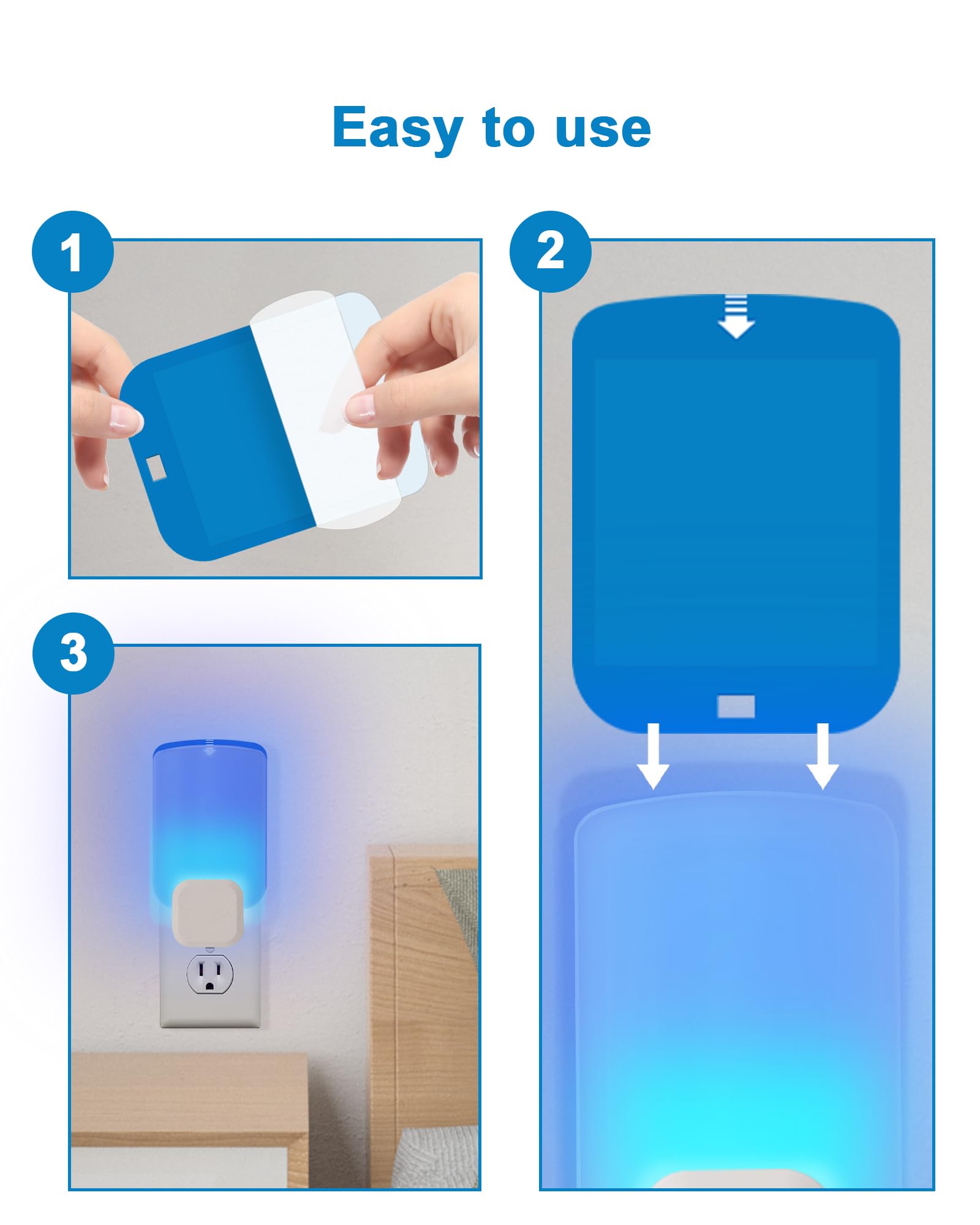 16 Pack Refill Cartridges for Stem and Compatible with Raid Essentials Flying Insect Light Trap Compatible with Wondercide Plug-in Blue Light Trap for Fly Bug Mosquito Gnat Indoor