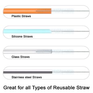 Straw Cleaner Brush for Stanley 40 30oz Straws,Straw Cleaner for Simple Modern Straw, 10 Pack Cleaning Brush,Straw Cleaner Brush Extra Long 12.4 Inch for Stainless, Silicone, Glass and Plastic Straws