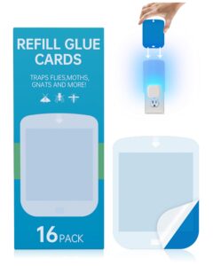 16 pack refill cartridges for stem and compatible with raid essentials flying insect light trap compatible with wondercide plug-in blue light trap for fly bug mosquito gnat indoor