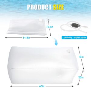 Zipcase Water Storage Bladder, 100 Gallon Heavy Duty Food-Grade Plastic Bag, for Emergency Water Bank, Ideal for Bathtub Water Storage, Camping, Gardening and Agricultural Irrigation.