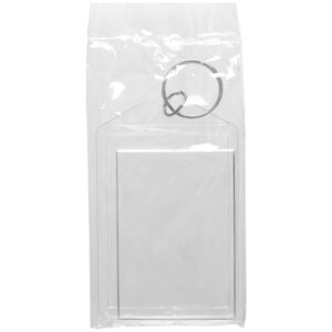 Snapins 2" x 2.875" Clear Acrylic Photo Keychains - Pack of 5