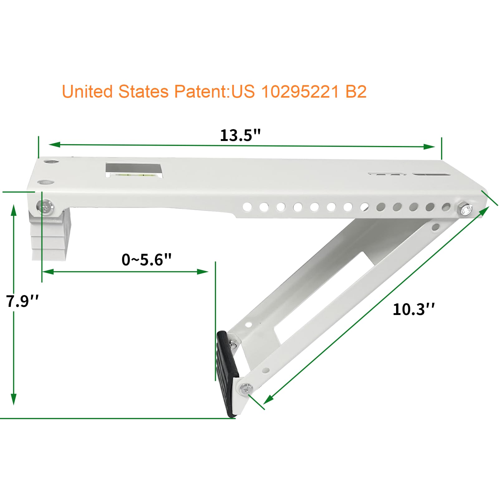 Window Air Conditioner Support Bracket , Window AC Bracket Light Duty , Window AC Support Up to 85 lbs,Universal AC Support Bracket (Patent)