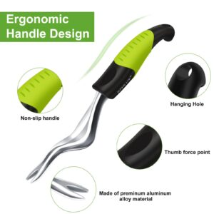 SZHLUX Hand Weeder Tool, Premium Weed Puller Tool for Garden, Gardening Hand Tool with Ergonomic Handle (Green)