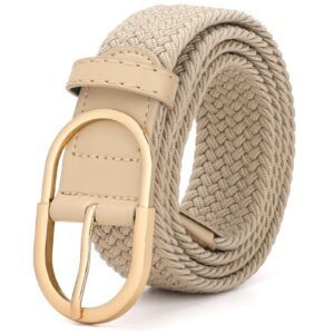 whippy braided woven stretch belt women men web casual unisex mixed color woven elastic golf belts for jeans pants s