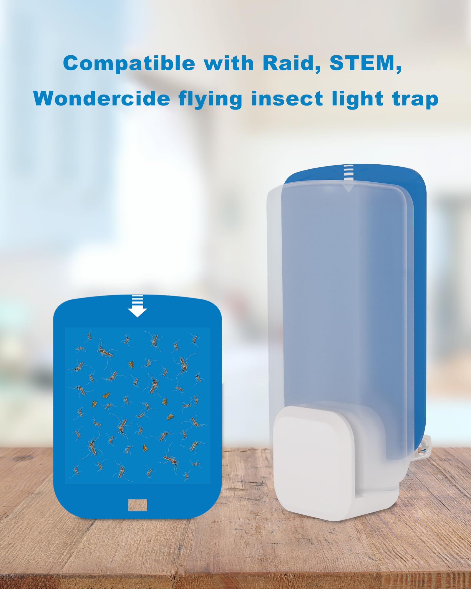 16 Pack Refill Cartridges for Stem and Compatible with Raid Essentials Flying Insect Light Trap Compatible with Wondercide Plug-in Blue Light Trap for Fly Bug Mosquito Gnat Indoor