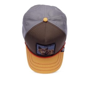 Goorin Bros. The Farm All Over Canvas Adjustable Unisex Trucker Hat, Brown (Lone Wolf 100), One Size