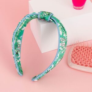 Lilly Pulitzer Low Know Headband for Women, Colorful Knotted Headband, Cute Hair Accessories for Women (Blossom Views)