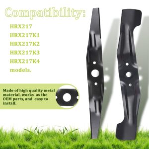 Zejoot 72531-VH7-000 & 72511-VH7-000 Lawn Mower Blade Set 21" for HRX217, HRX217K1, HRX217K2, HRX217K3, HRX217K4 Models MicroCut Twin Blades