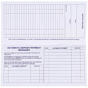 24PCS Larger Lines Check registers for Personal Checkbook