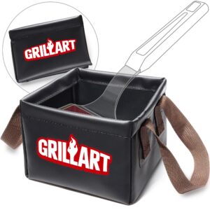 grillart grill brush bristle free, soak basin, perfect partner for steamwizards grill brush (only soak basin no grill brush)