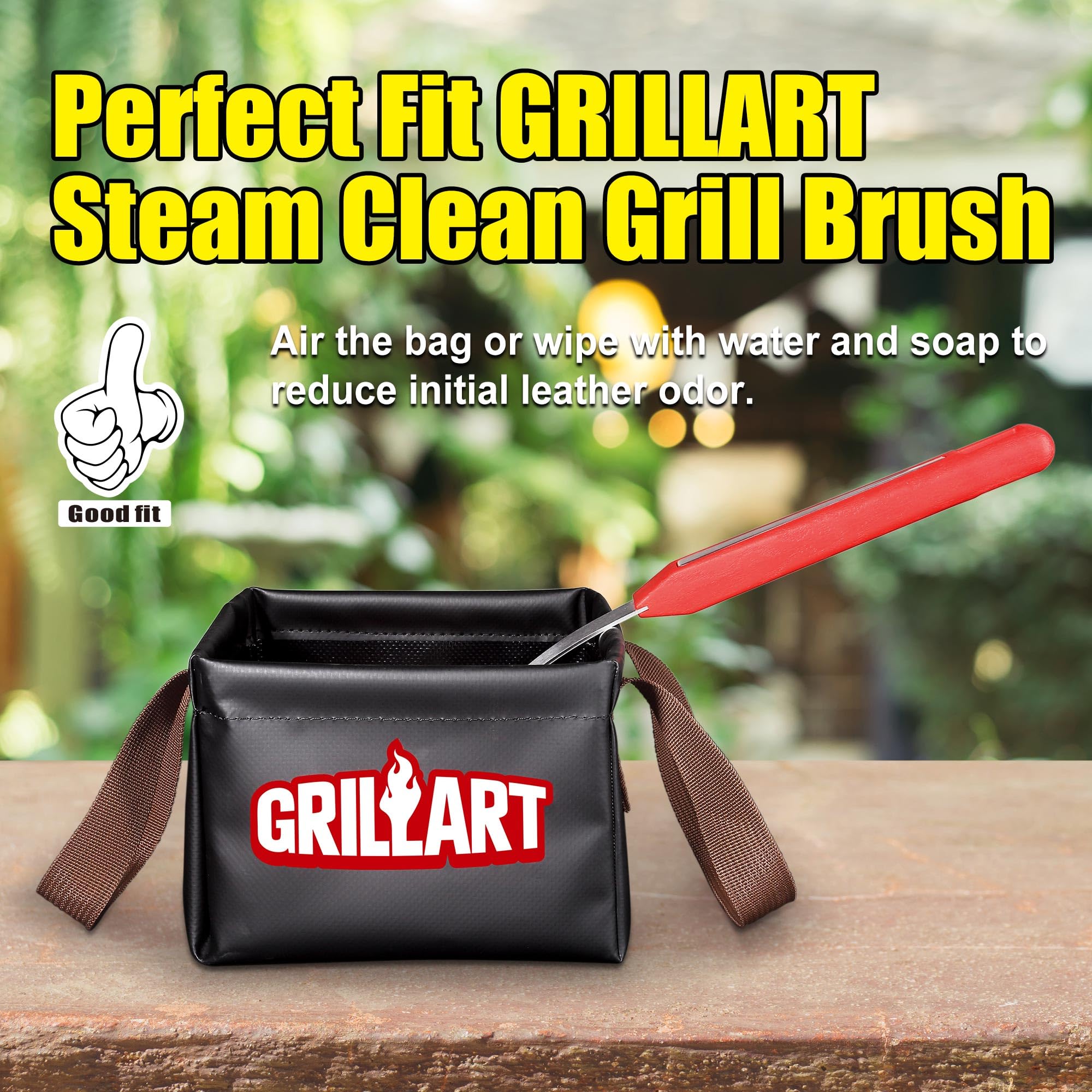 GRILLART Grill Brush Bristle Free, Soak Basin, Perfect Partner for SteamWizards Grill Brush (Only Soak Basin No Grill Brush)