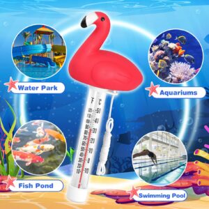 Floating Pool Thermometer, Pool Temperature Thermometer for Cold Plunge, Large Display, Easy to Read, Shatter Resistant, for Outdoor & Indoor Swimming Pools, Spas, Hot Tubs & Aquariums