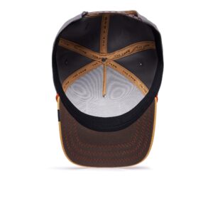 Goorin Bros. The Farm All Over Canvas Adjustable Unisex Trucker Hat, Brown (Lone Wolf 100), One Size