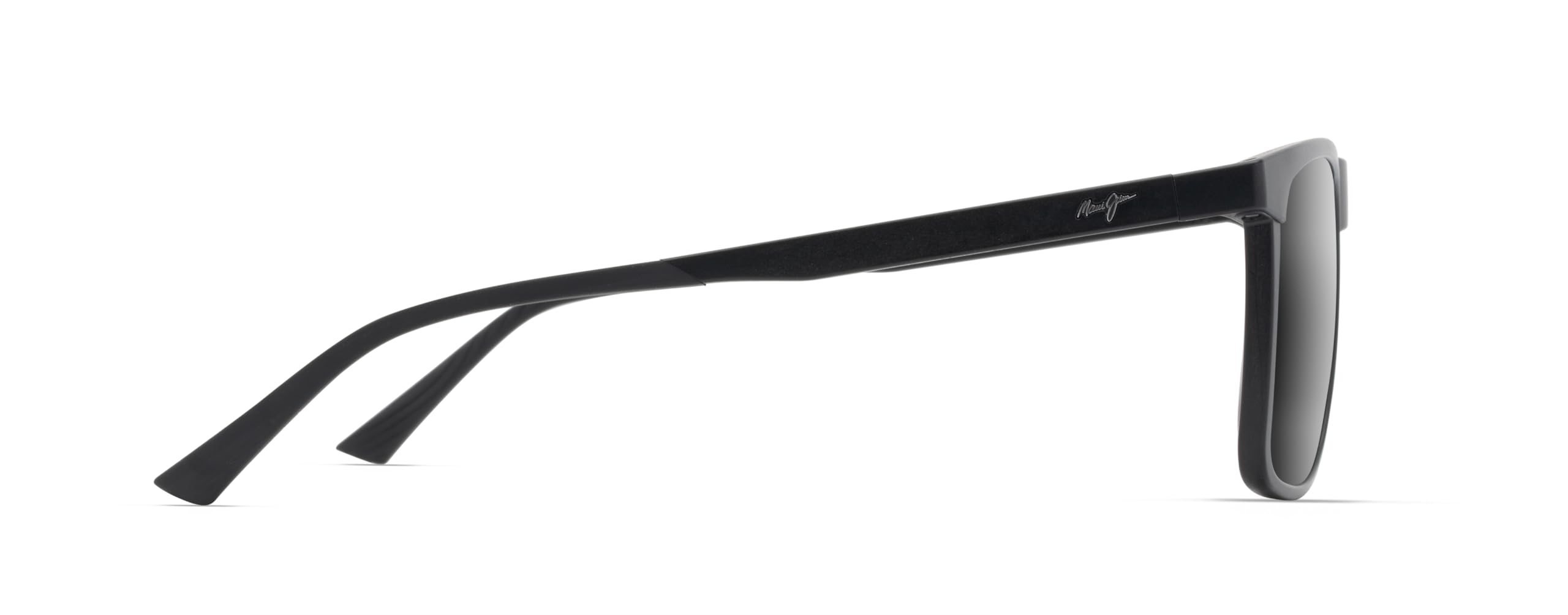 Maui Jim Makamae Square Sunglasses, Matte Black/Neutral Grey Polarized, Extra Large