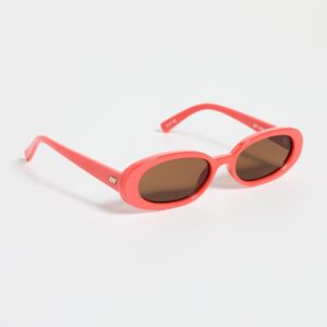 Le Specs Women's Outta Love Sunglasses, Electric Orange, One Size