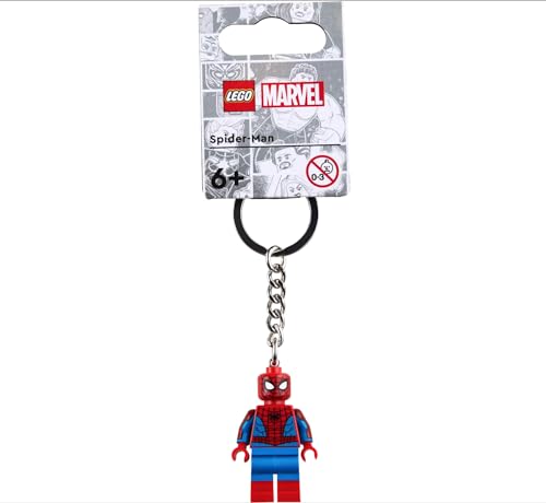 Lego Spider-Man Key Chain (854290), Small, Red