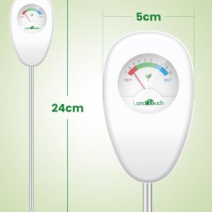 Landtouch Soil Moisture Meter, Moisture Meter for Plants, Moisture Meter for Soil, Garden, Farming, Potted Plants, Indoor & Outdoor, No Batteries Required