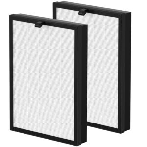 h14 true hepa replacement filter compatible with puroair 400 air purifier, 3-in-1 true hepa 14 replacement filter and activated carbon filter, hp-14 400 filter, 2 pack