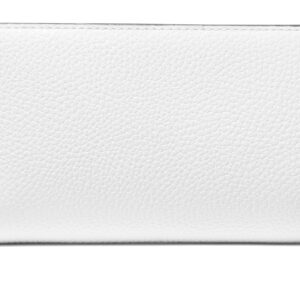 Michael Kors Women's Medium Snap Zip Around Wallet, Optic White