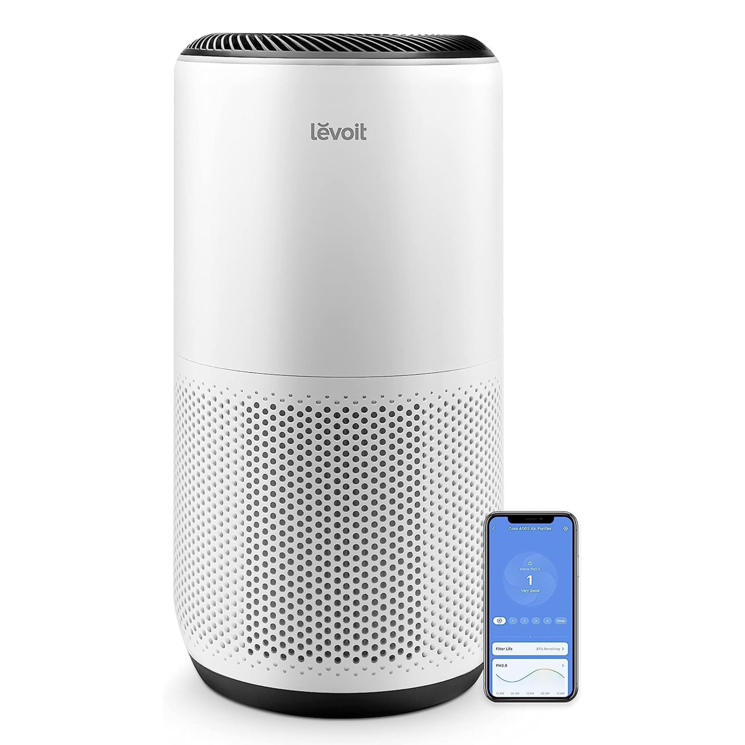 LEVOIT Air Purifiers for Home Large Room Up to 1980 Ft² in 1 Hr With Air Quality Monitor & LV-H135 Air Purifier Replacement Filter