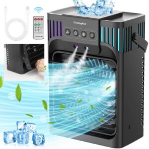 portable air conditioner,1200 milliliter cooling fan air conditioner with remote,4 wind speed & 7 led light,3 mist&2-8h timer,personal air conditioner