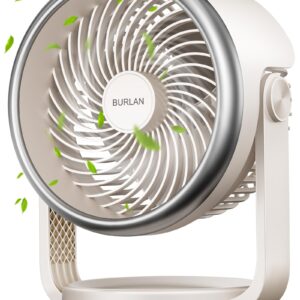 Desk Fan, 10 inch Air Circulator Quiet Operating Fan For Bedroom, 70ft Strong Airflow, Portable Fan Battery Operated Fan with USB, Personal Fan Rechargeable Fan For Office & Living Room & Outdoor