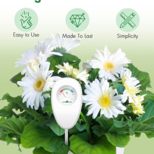 Landtouch Soil Moisture Meter, Moisture Meter for Plants, Moisture Meter for Soil, Garden, Farming, Potted Plants, Indoor & Outdoor, No Batteries Required