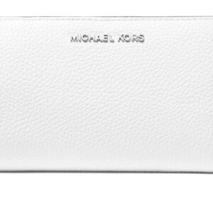 Michael Kors Women's Medium Snap Zip Around Wallet, Optic White