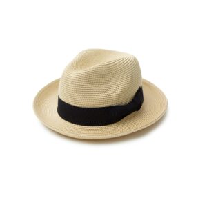 Joywant Men's Straw Fedora Sun Hats with Snap Brim UPF 50+ Protection Brim, Beach Panama Hat for Men (Large, Beige)