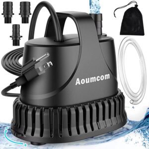 800gph submersible water pump, 40w fountain pump, sump pump, pond pump, 3000l/h water pump with 7ft power cord for aquarium, water table, waterfall, fish tank, hydroponics