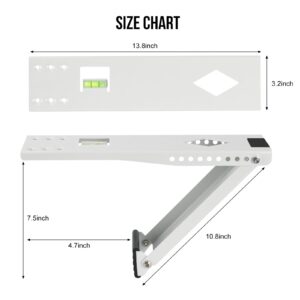 BEWAVE Window Air Conditioner Support Bracket, Universal Window AC Mount Units Up to 85lbs, Fits 5000-12000BTU AC Units