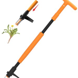 Weed Puller, Brewin Fully Stand Up WeeDeleter - Zero Bending and Back Saver, Effortless and Efficient Weed Remover, Durable and Lightweight Weeder, Easily Push-Twist-Pull