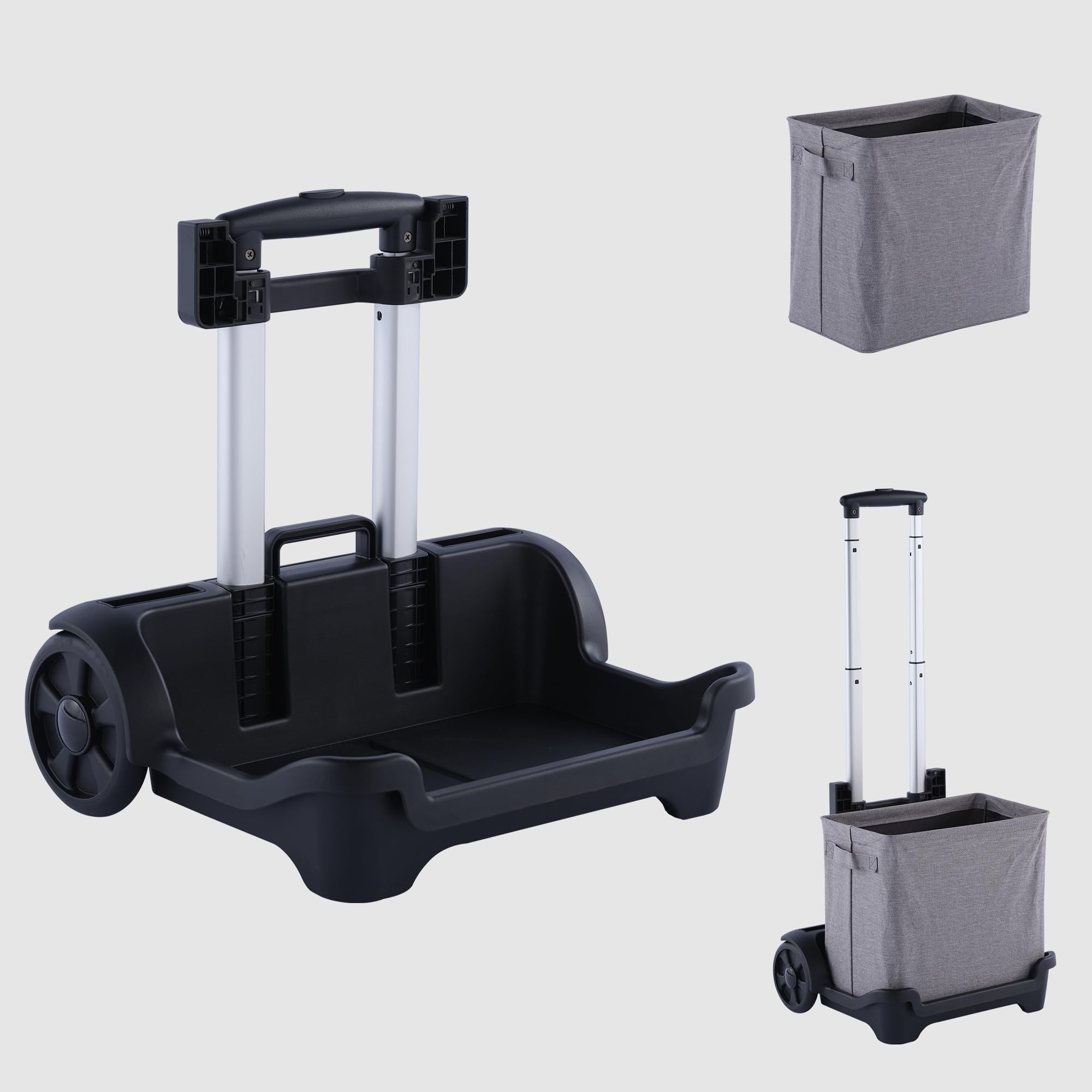 Light Weight and Foldable Grocery Cart, Shopping cart, Back Pack cart,Portable Dolly with Removeable Bag for Students, House use, Office use, Power Station Holder