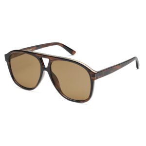 sojos retro large aviator sunglasses for women men classic uv400 oversized aviators sj2315, wood pattern/brown