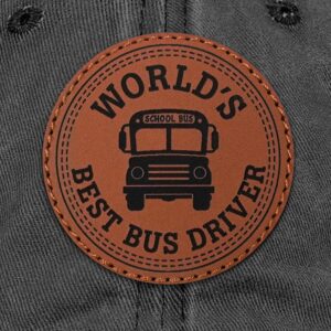 Bus Driver Appreciation Gifts Worlds Best Bus Driver Gifts for Women Men School Bus Driver Cute Trucker Hat Black